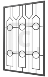 Решётка на окно сварная 1-24