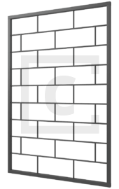 Глухая решетка сварная 1-25