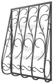 Решётка на дачу сварная дутая 4-56