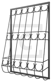 Решётка на окно сварная дутая 2-77